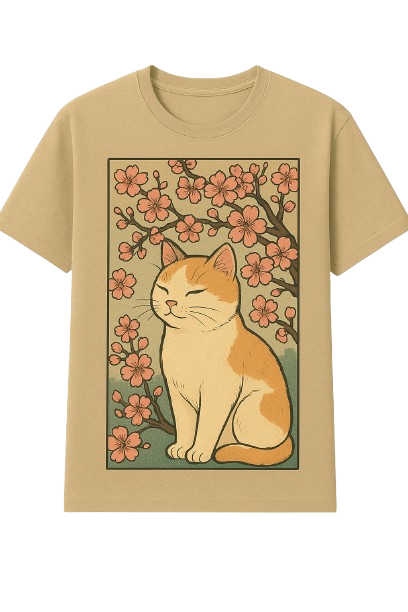 Sakura Cat T-Shirt